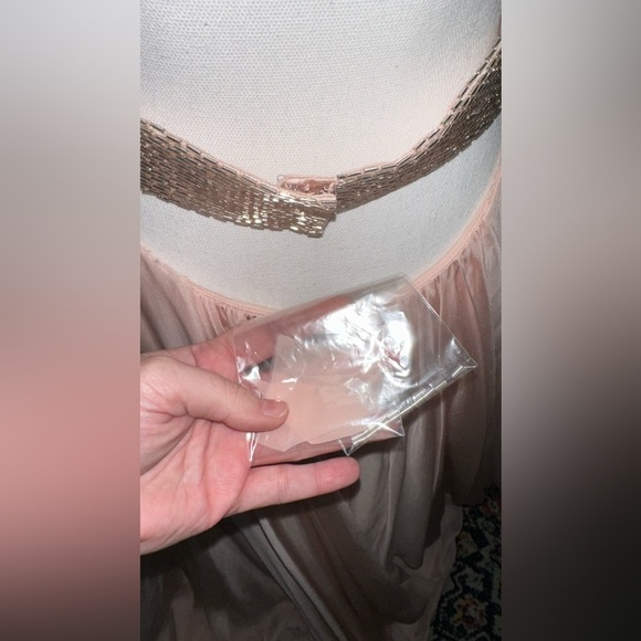 NWT MORI LEE PAPARAZZI 97018 EVENING DRESS IN BLUSH SZ 9/10 - Picture 9 of 10